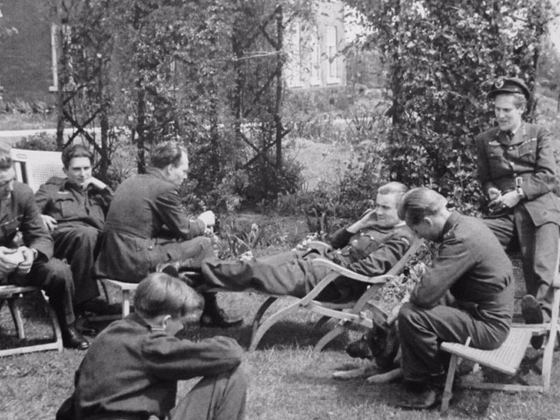 Relaxing on what is now Norway House