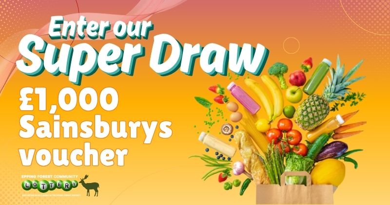 Enter our Super draw £1,000 Sainsburys voucher
