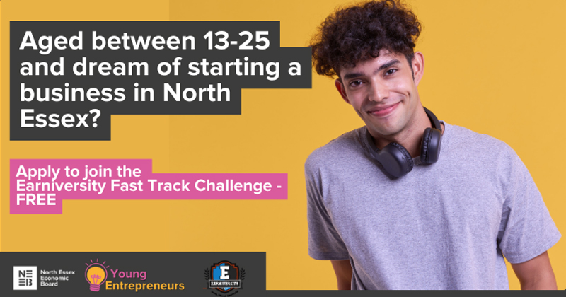 Aged between 18-25 and dream of starting a business in North Essex