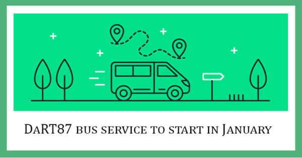 DaRT87 bus service to start in January 2021