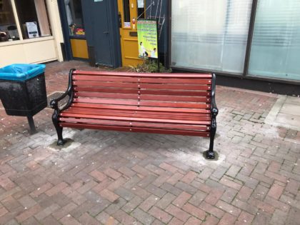 Benches renovated – before and after