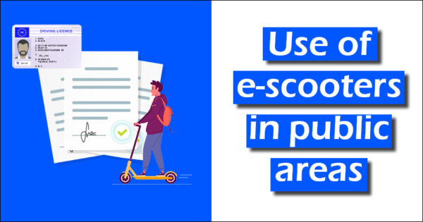 use of e-scooters in public areas