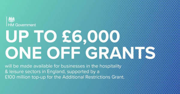 Up to £6,000 one off grants