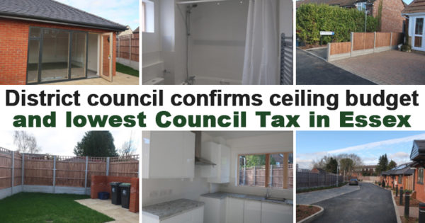 District council confirms ceiling budget and lowest Council Tax in Essex