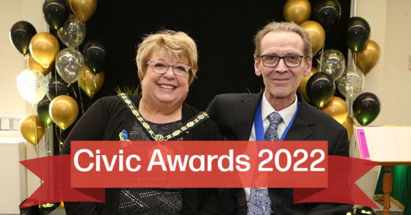 Civic awards 2022 Cllr Helen and Sam Kane