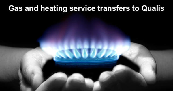 Gas and heating service transfers to Qualis