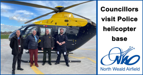 Councillors visit Police helicopter base