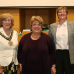 New Chairman Cllr Mary Sartin, Cllr Helen Kane and Chief executive Georgina Blakemore