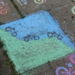 Pavement art work in Epping