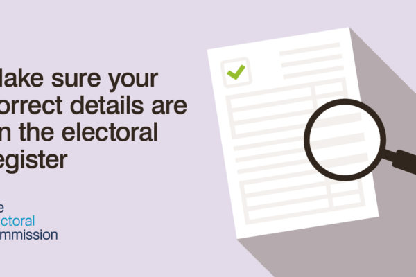 Make sure your correct details are on the electoral