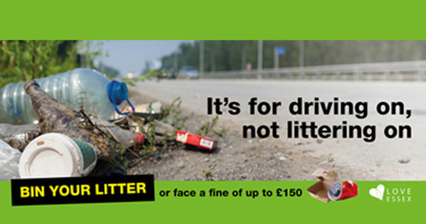It's for driving on, not littering on