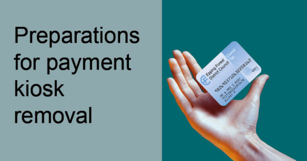 Preparations for payment kiosk removal