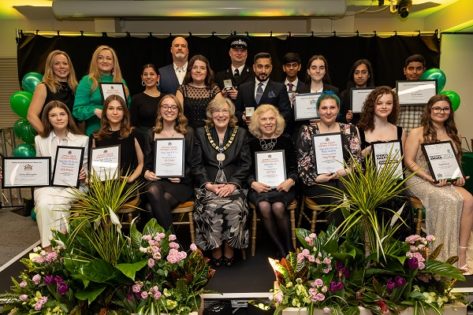 Civic Award Winners and Runner-up 2023 with Chairman of the Council 2023