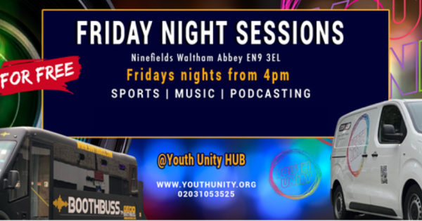 Friday Night Sessions Ninefields, Waltham Abbey, EN9 3EL. Friday nights from 4pm. Sports, Music and Podcasting