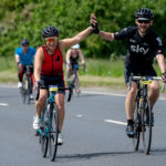 Riders in the Ford RideLondon-Essex 100 pass through the Essex countryside