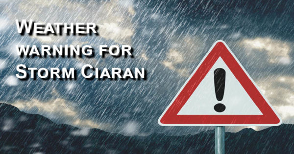 Weather warning for Storm Ciaran