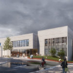 Artist's impression of the front of the new Epping Leisure Centre