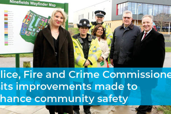 Police, Fire and Crime Commissioner visits improvements made to enhance community safety