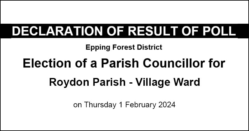 Roydon Parish - Village Ward election results 