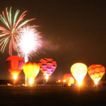 Balloons and fireworks event