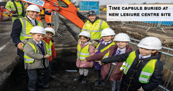 Epping Leisure Centre time capsule at groundbreaking