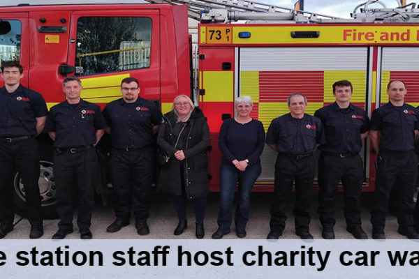 Fire station staff host charity car wash