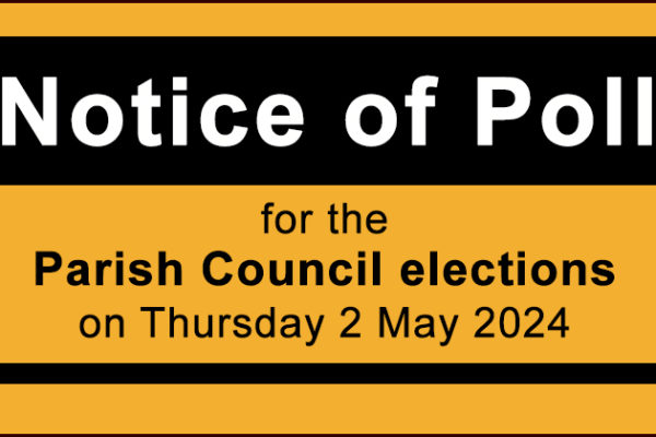 Notice of poll for the parish council elections