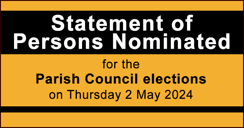 Candidates for parish council elections 
