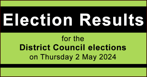 Election results for the district council elections