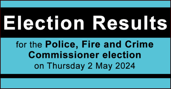 Election results for the PFCC election